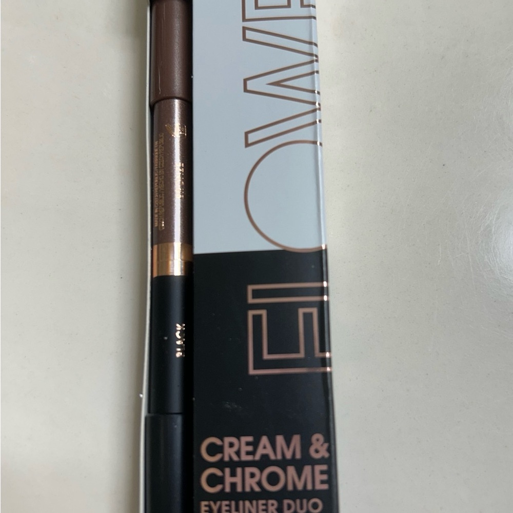 Cream & Chrome Eyeliner Duo - Brown and Gold